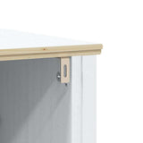 3 Piece Bathroom Furniture Set BERG White Solid Wood Pine 3206494