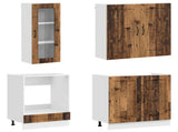 Kitchen Unit KALMAR 8 pcs Old Wood Engineered Wood 3438389