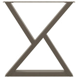 Dining Table Legs 2 pcs Natural Steel 70x cm Steel 4012727