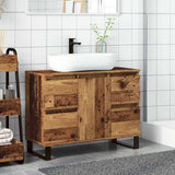 Bathroom Sink Cabinet Old Wood 80x33x60 cm Engineered Wood 857238