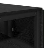 Dinning Table 122 x 80 x 76.5 cm Engineered Wood Black Oak 8006037