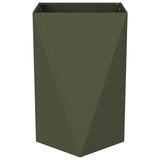 Planter Olive Green 50 x 50 x 75 cm Steel 883800