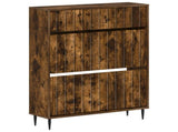 Shoe Cabinet ZWOLLE 78 x 24 x 103 cm Engineered Wood Smoked Oak 896440