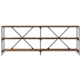 Console Table Old Wood 200 x 30 x 75 cm Engineered Wood 863445