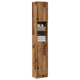 Bathroom Cabinet Old Wood 32x25.5x190 cm Engineered Wood 856048