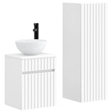 Bathroom Furniture Set 2 pcs White 33 x 34.5 x 100 cm 3406133