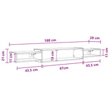Wall-mounted TV Cabinet Wall-Mounted Artisan Oak 8006012