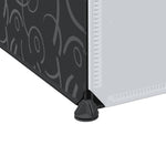 Modular Cabinet 9 Compartments 109x36.5x143 cm Black and White 240497