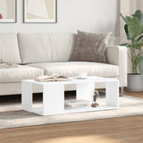 Coffee Table White 89.5x48x30 cm Engineered Wood 848150
