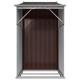 Garden Shed Brown 277x93x179 cm Galvanised Steel 364520