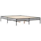 Bed Frame without Mattress Grey Sonoma 120x190 cm 845049