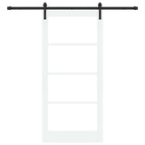 Sliding Door ORKDAL White and Black 93 x 202 cm 3331868