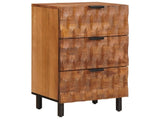 Sideboard Acacia Brown Finish 40 x 33 x 75 cm Solid Mango Wood 4017923