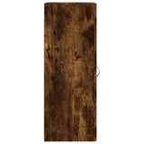 Wall Mounted Cabinet Smoked Oak 34.5x34x90 cm Engineered Wood 830481
