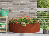 Planter Rusty 90 x 45 x 35 cm Weathering Steel 883695