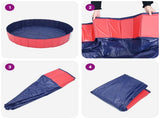 Children Swimming Pool Folding Red 200 x 30 cm 3416318