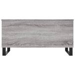 ZNTS Coffee Table Grey Sonoma 90x44.5x45 cm Engineered Wood 830986