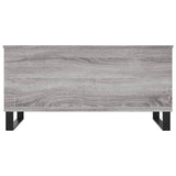 ZNTS Coffee Table Grey Sonoma 90x44.5x45 cm Engineered Wood 830986