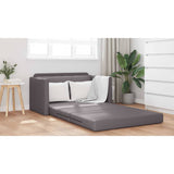 Sofa Bed Grey 124 x 71 x 78 cm Artificial Leather 4106710