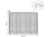 Gabion with 5 mm Wire and 5x10 cm Mesh 200x20x200 cm 3464590