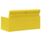 2 Seater Sofa Light Yellow 150 x 81 x 82 cm Fabric 42041082
