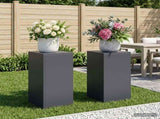 Plant Stand 2 pcs Anthracite 30 x 30 x 60 cm Galvanised Steel 8012479