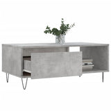 Coffee Table Concrete Grey 90x50x36.5 cm Engineered Wood 830568