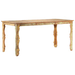 ZNTS Dining Table 160x80x76 cm Solid Reclaimed Wood 286490