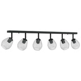 Ceiling Spotlight Black 110.5 x 13 x 26 cm Glass and Metal 42001222