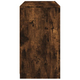 Sideboard with LED Lights Smoked Oak 60.5x37x67 cm 836620