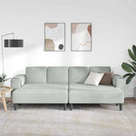Sofa Set 3 pcs Light grey Velvet 3335122