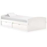 Bed Frame with 2 Drawers without Mattress White 90x200 cm 322155
