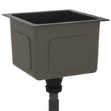 ZNTS Handmade Kitchen Sink Black Stainless Steel 51499