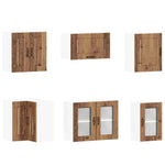 ZNTS 11 Piece Kitchen Cabinet Set Kalmar Old Wood Engineered Wood 3314919