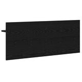 Wall-Mounted Coat Rack with Shelf Black Oak 100 x 40 x 12 cm 874444