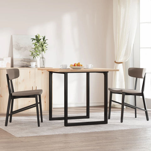 ZNTS Dining Table Legs O-Frame 60x60x73 cm Steel 357883