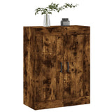 Wall Mounted Cabinet Smoked Oak 69.5x34x90 cm Engineered Wood 830385