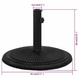 Umbrella Base Black 45x45x30 cm Cast Iron 317772
