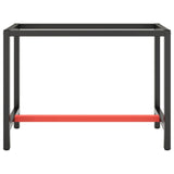 Work Bench Frame Matte Black and Matte Red 110x50x79 cm Metal 151450