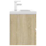 Sink Cabinet with Built-in Basin Sonoma Oak Engineered Wood 3071651