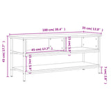 TV Cabinet Sonoma Oak 100x35x45 cm Engineered Wood 832784