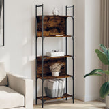 Bookshelf 5-Tier Smoked Oak 60.5x24x166.5 cm Engineered Wood 838865