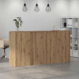 Reception Desk Artisan Oak 200x50x103,5 cm Engineered Wood 3324222