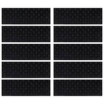 Stair Treads 10 pcs 25x75 cm Rubber 155635
