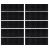 Stair Treads 10 pcs 25x75 cm Rubber 155635