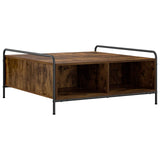 Coffee Table Smoked Oak 90 x 90 x 41 cm Engineered Wood 8013604