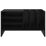 Record Cabinet Black Oak 78.5 x 35 x 45 cm Engineered Wood 891073
