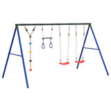 Outdoor Swing Set with Swings. Trapeze. Disc Swing 3283626