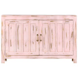 Sideboard Light Pink 110x35x70 cm Solid Mango Wood 247764