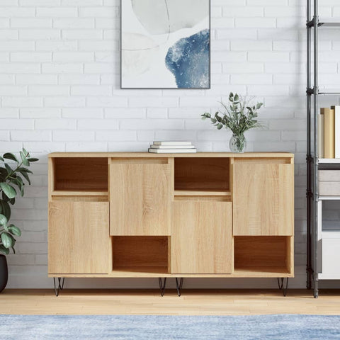 Sideboards 2 pcs Sonoma Oak Engineered Wood 3190128